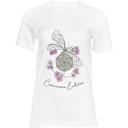 Sacred Geometry - Consciousness Evolution T-shirt (Reverse Print)